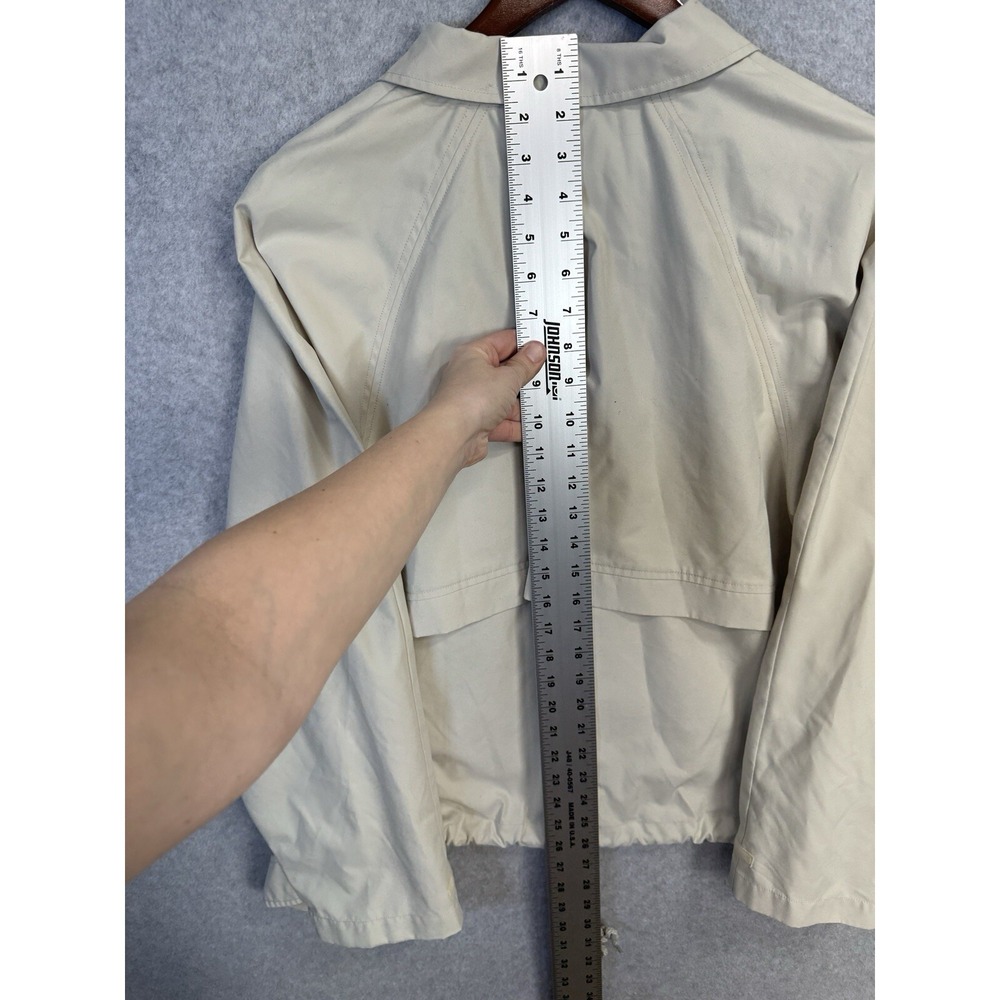 VTG LizGolf Liz Claiborne Tan Pullover Golf Windbreaker Jacket Rain‎ Coat Sz L - Picture 15 of 16